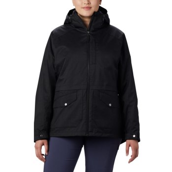 Columbia Ženske Jakne - Mount Erie Interchange Plus Size Crne | IEFQ-21734